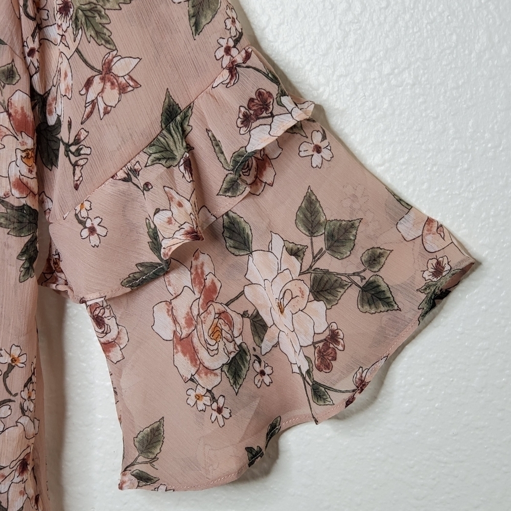 Torrid Chiffon Strapy Back Ruffle Blouse - Picture 4 of 8